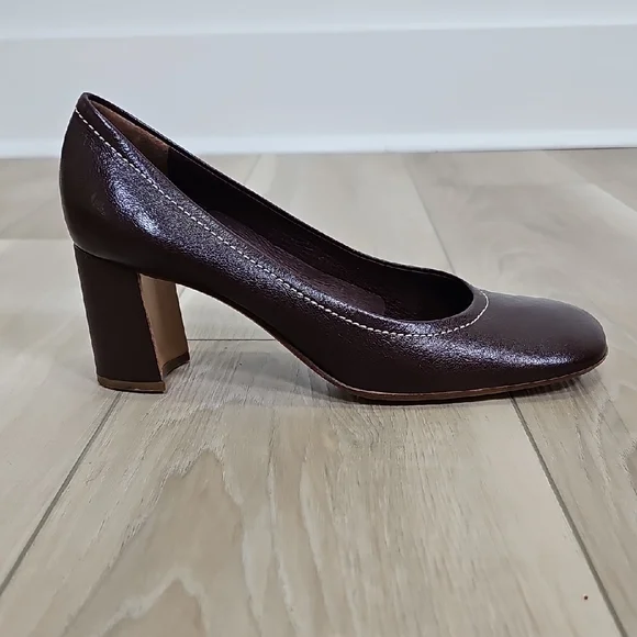 Vintage Prada Dark Brown Leather Heels - Picture 5 of 15